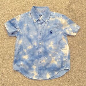 Polo Ralph Lauren Tie-Dyed Oxford Short-sleeved Shirt 4/4T